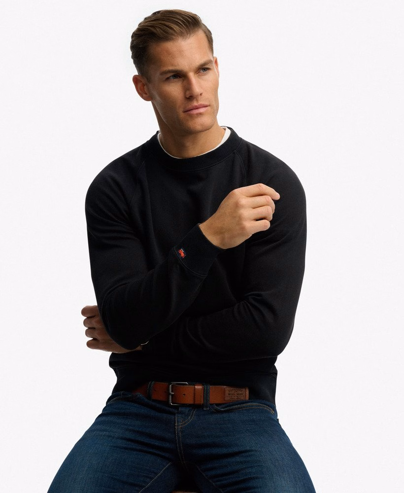 Essential Logo Raglan Crew Sweatshirt