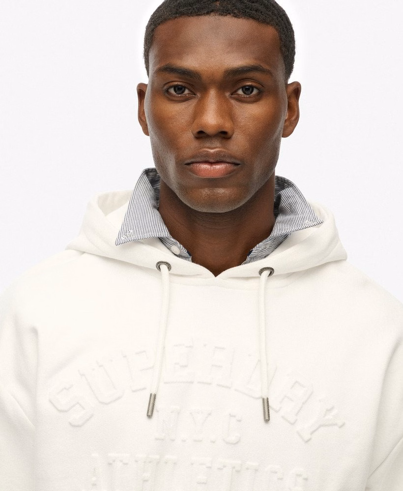 Oversized sportieve hoodie met reliëf
