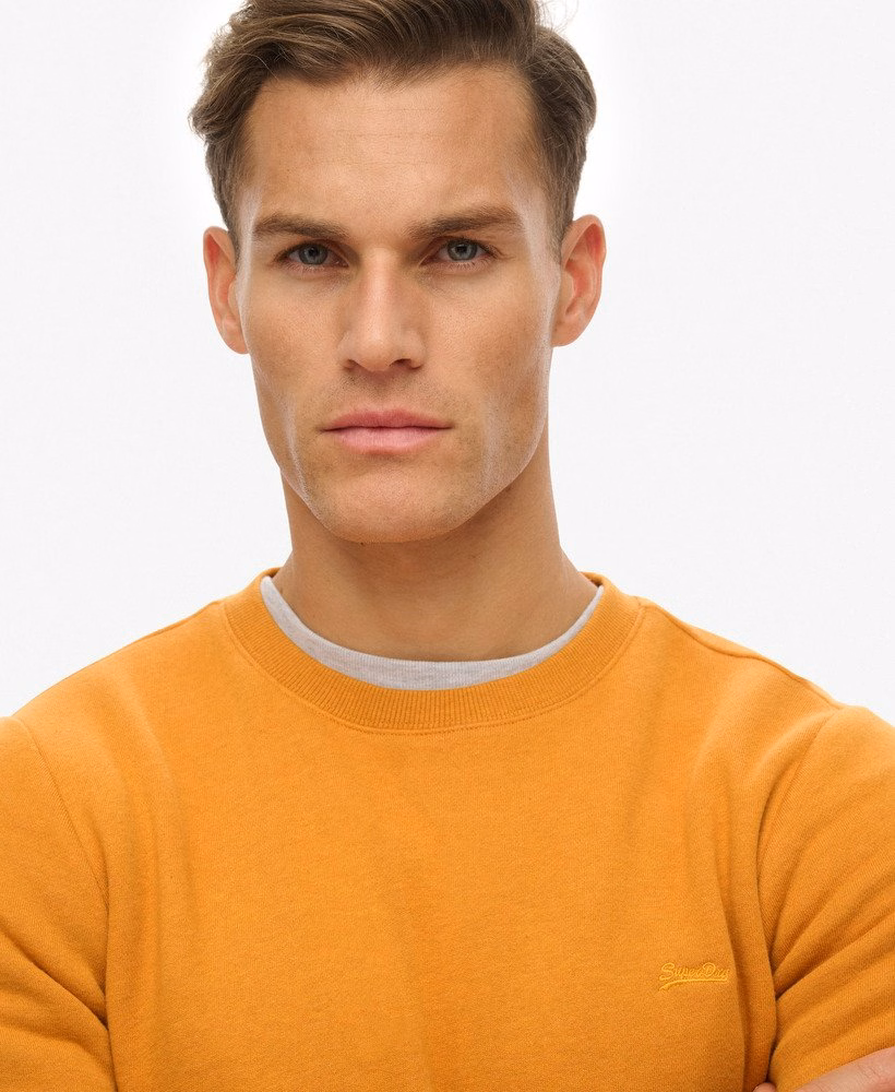 Vintage logo geborduurd crew sweatshirt