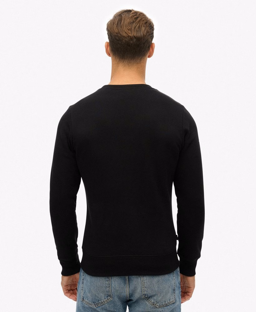 Vintage logo geborduurd crew sweatshirt