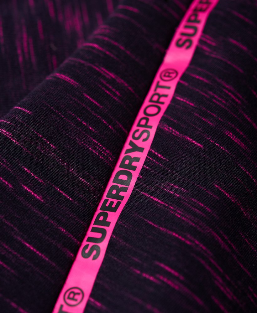 core gym tech panel crew sweatshirt in midnight purple