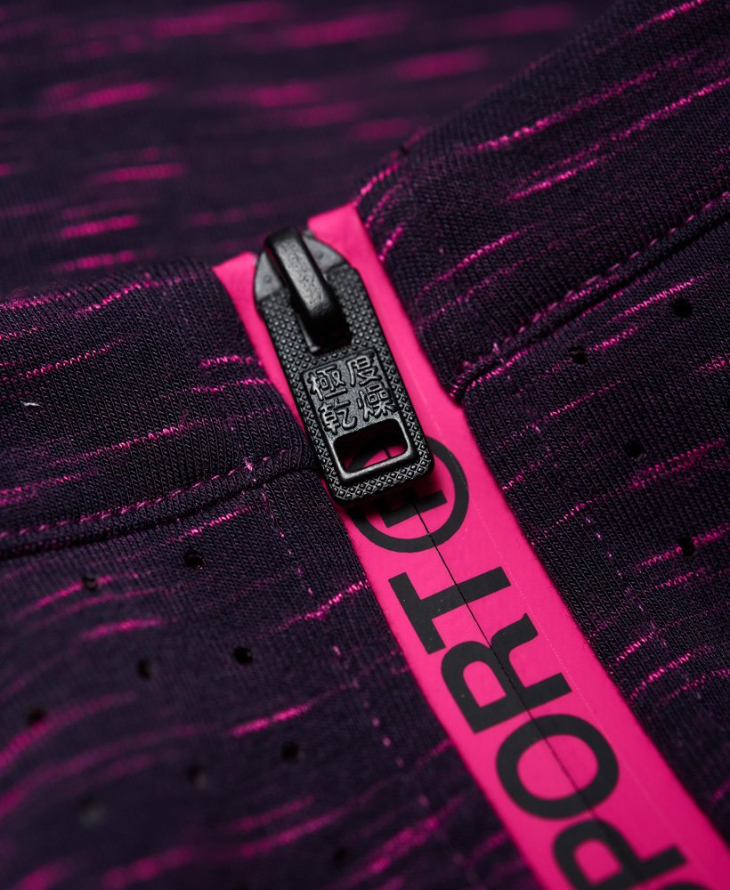 core gym tech panel crew sweatshirt in midnight purple