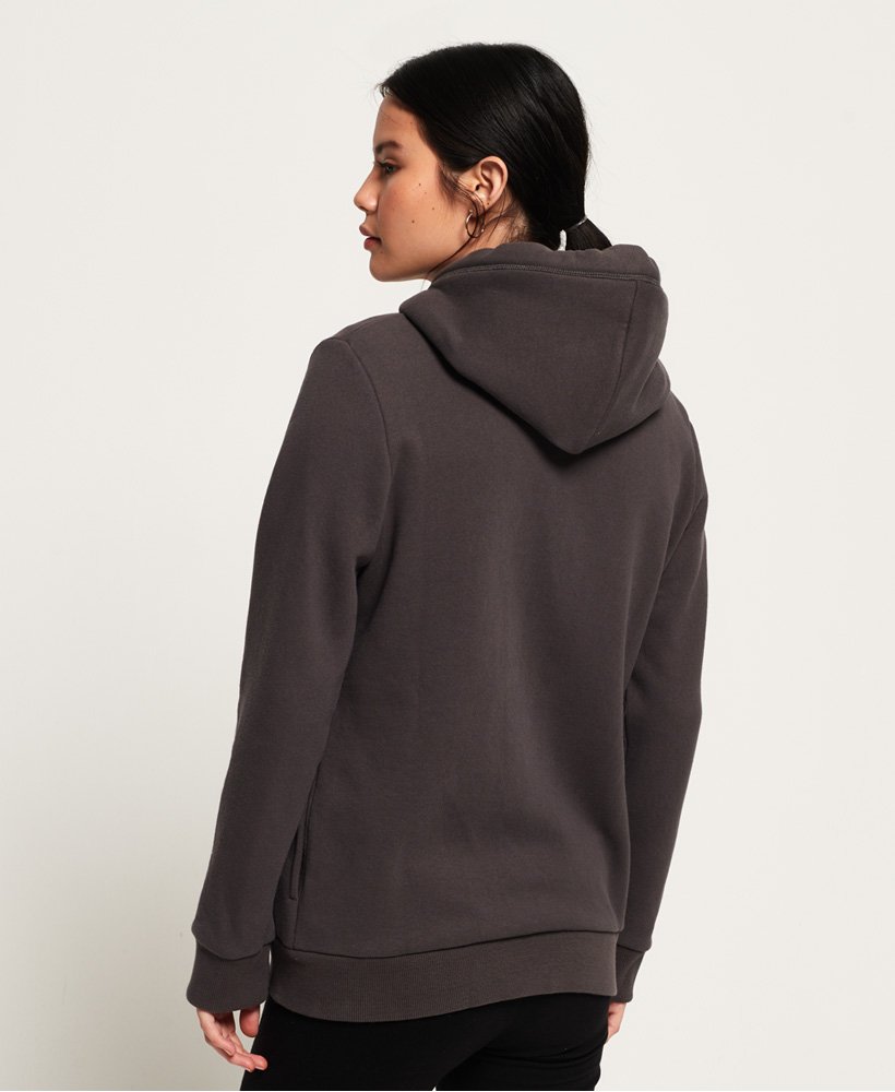 orange label elite zip hoodie in slate