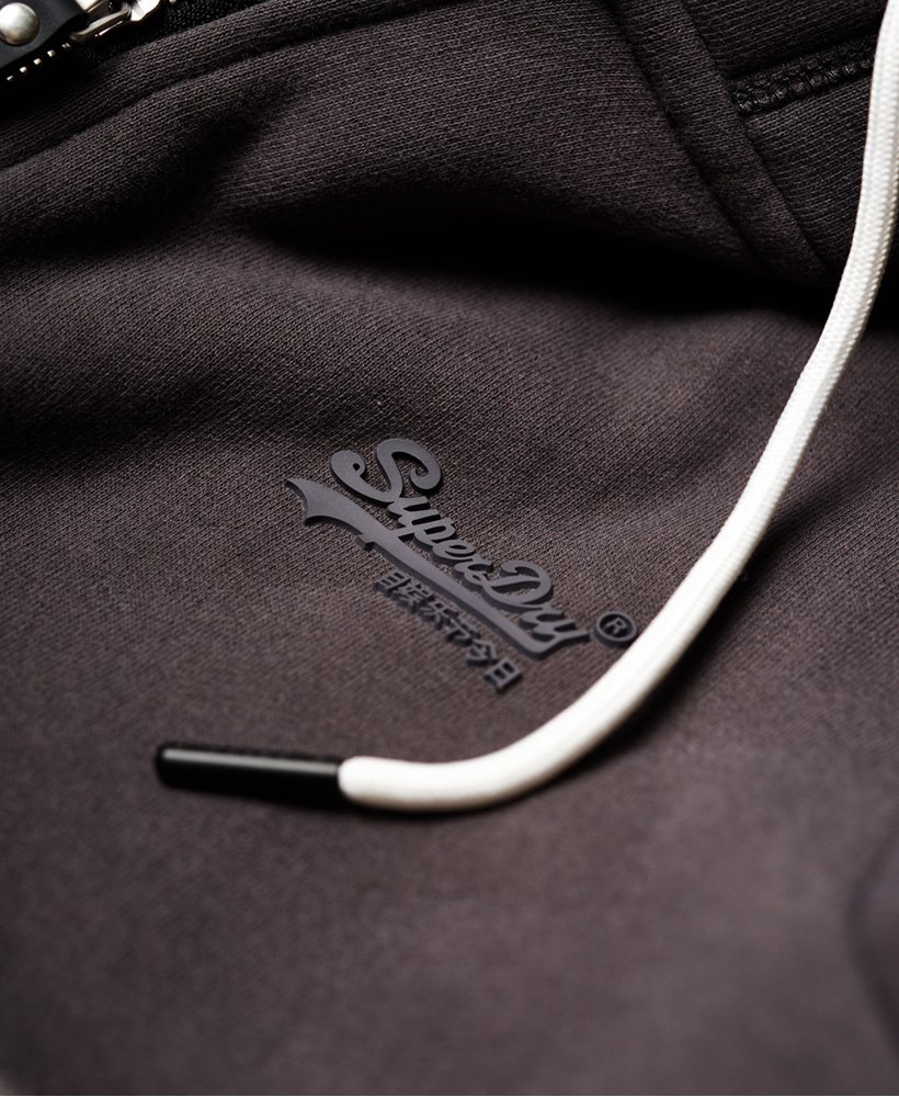 orange label elite zip hoodie in slate