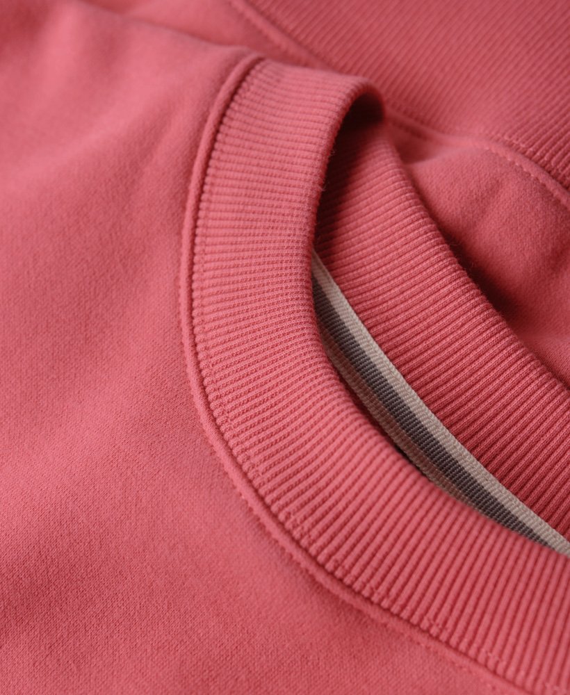 sweatshirt met essential-logo en relaxte pasvorm in campingroze.
