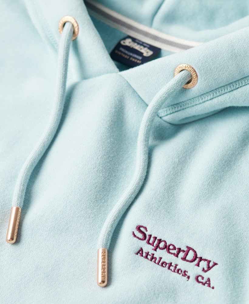 essential logo hoodie in winter sky blue