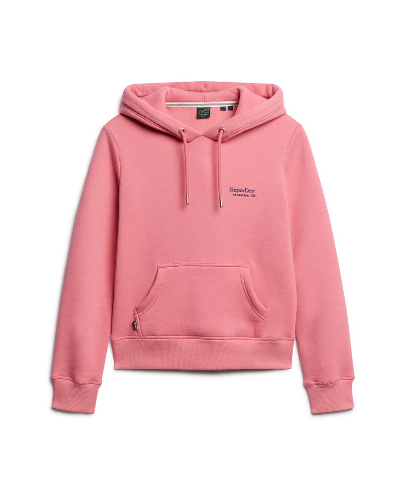 essential logo hoodie in camping pink