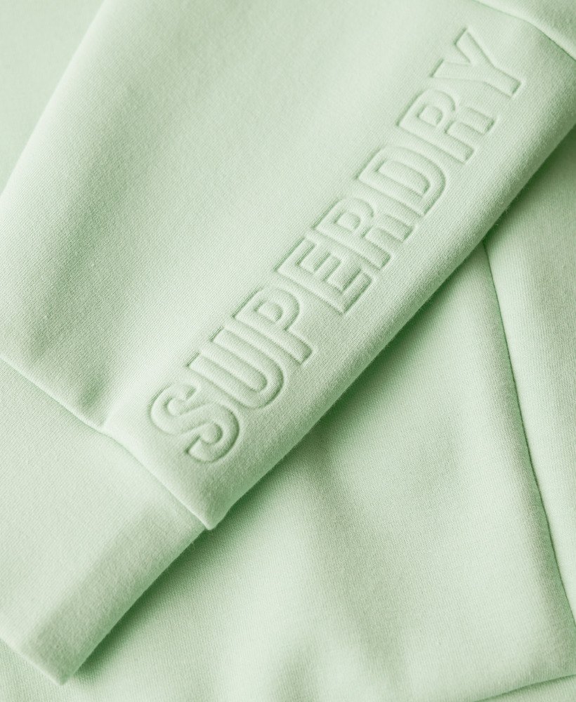 sport tech relaxed half zip in zeegroen