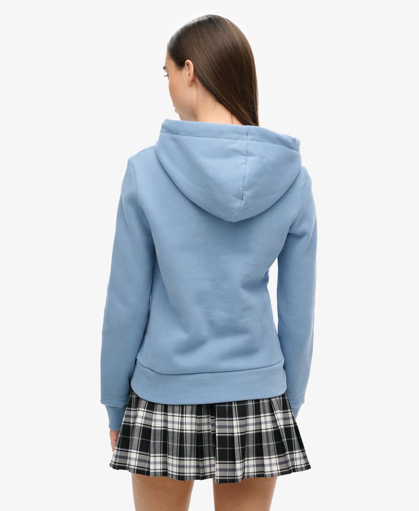 hoodie met regenbooglogo in getijdenblauw