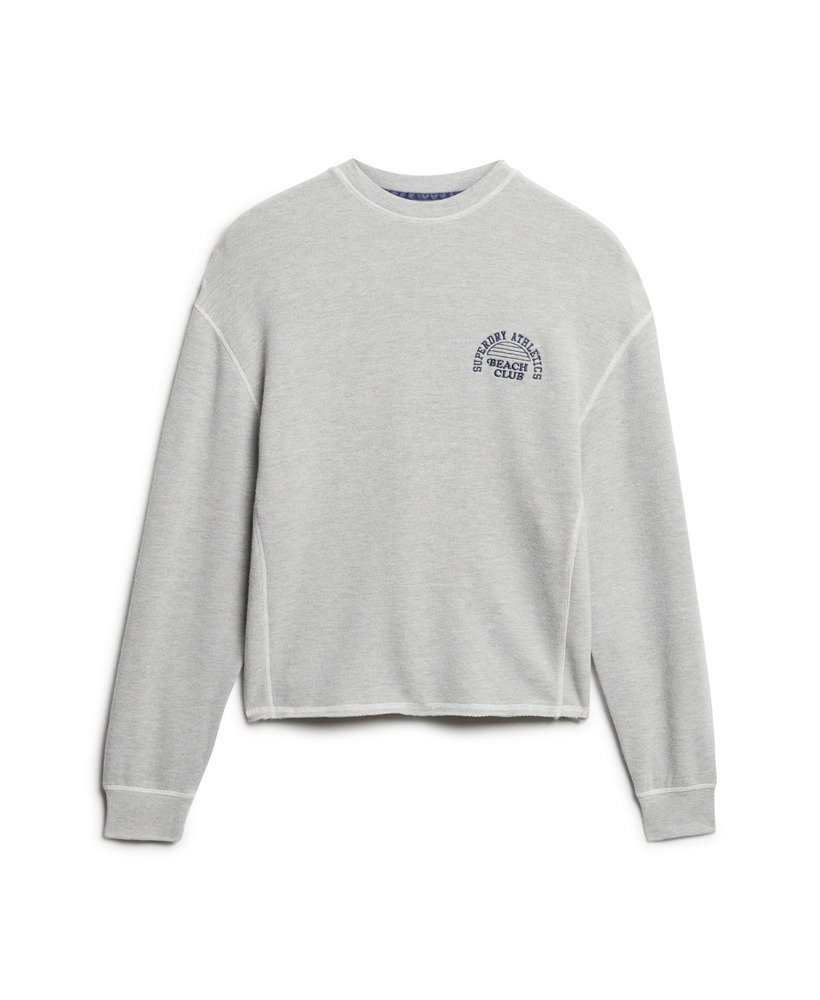 athletic essentials sweatshirt in grijs gemêleerd