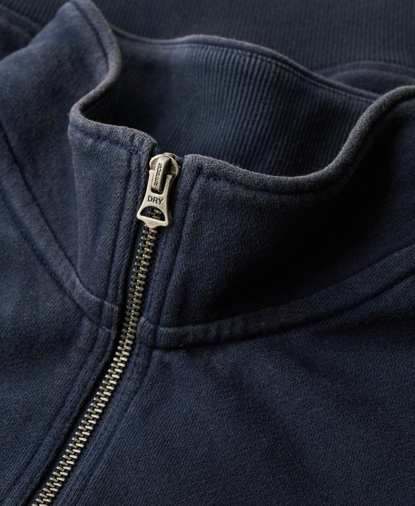 athletic essentials half zip sweatshirt in rich navy