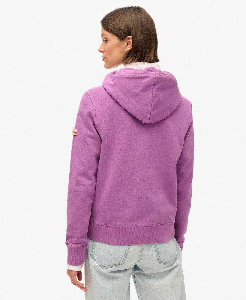 cooper tonal logo hoodie in dewberry