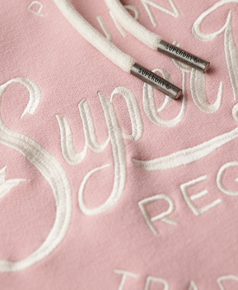 premium script entry hoodie in zachtroze