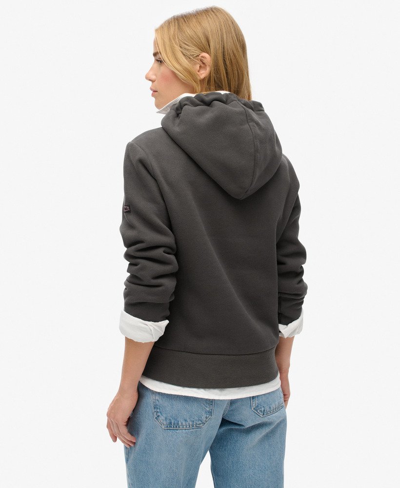 tokyo vintage logo graphic hoodie in vintage black
