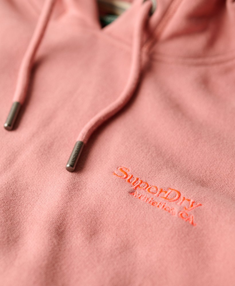 essential logo hoodie in ash rose