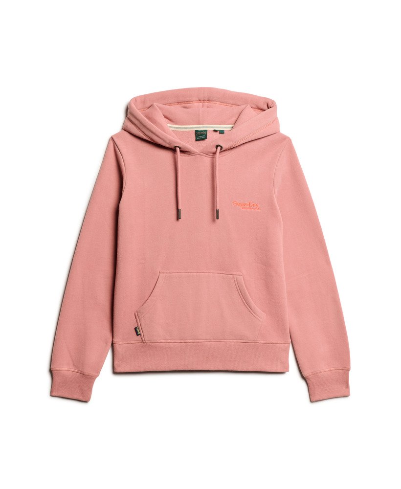 essential logo hoodie in ash rose