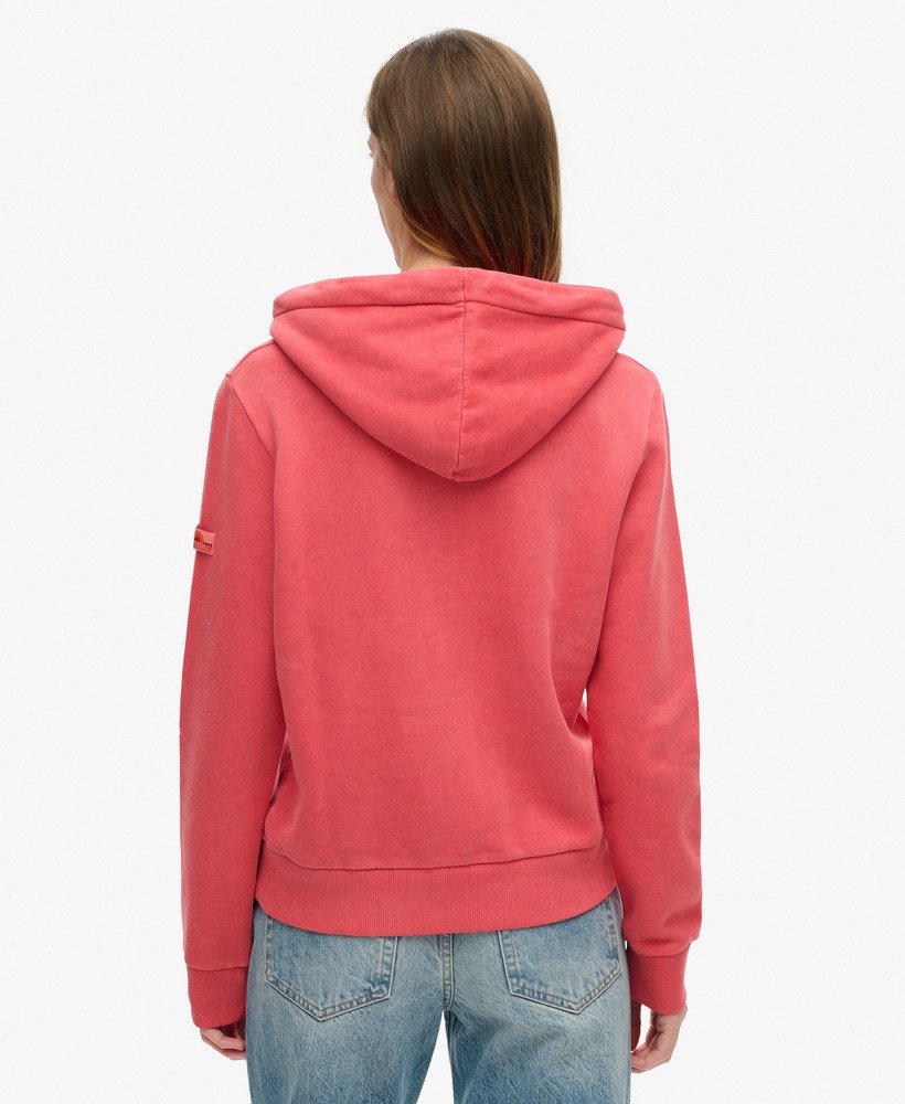 hoodie met reliëfprint in soda pop red marl.