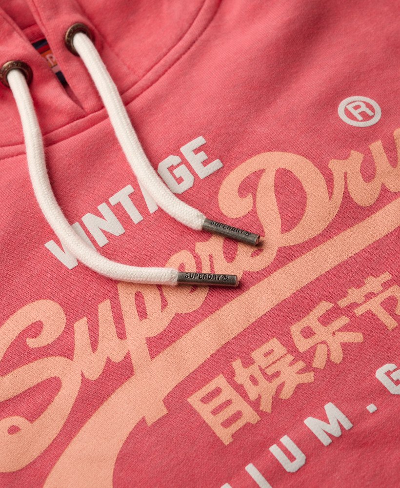 hoodie met reliëfprint in soda pop red marl.