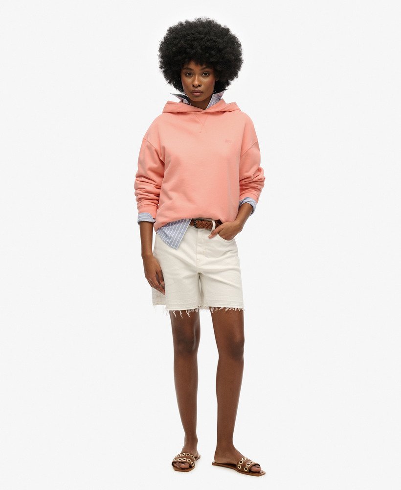 studios hoodie in perzik-amberroze