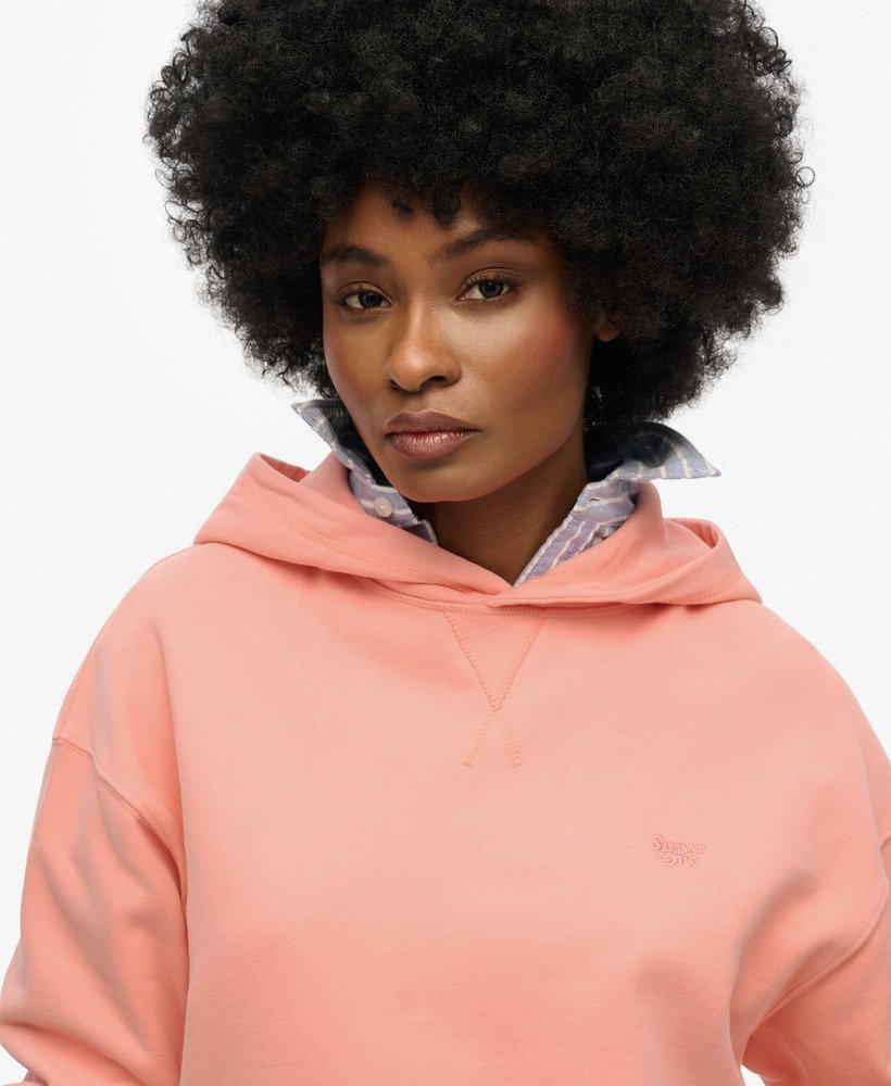 studios hoodie in perzik-amberroze
