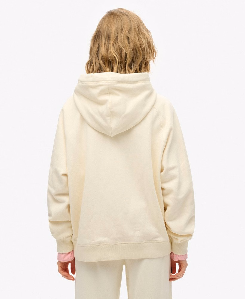 Essential Logo Oversized Raglan Zip Hoodie
