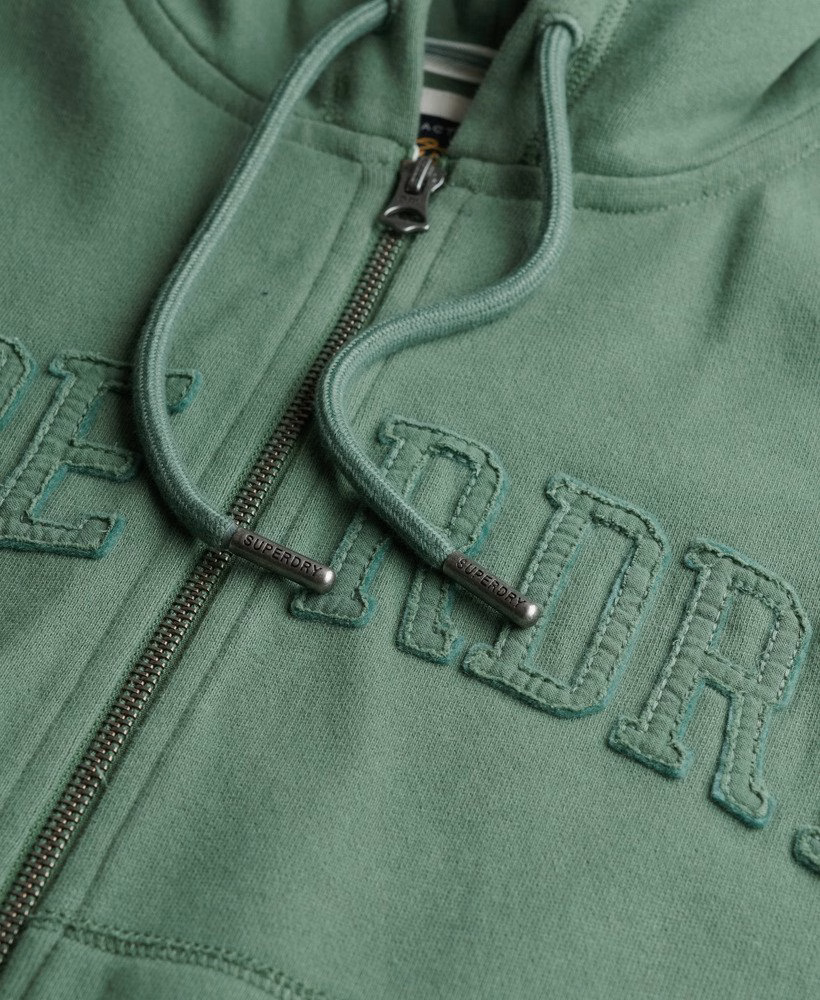 Athletic Essentials tonale cropped hoodie met rits