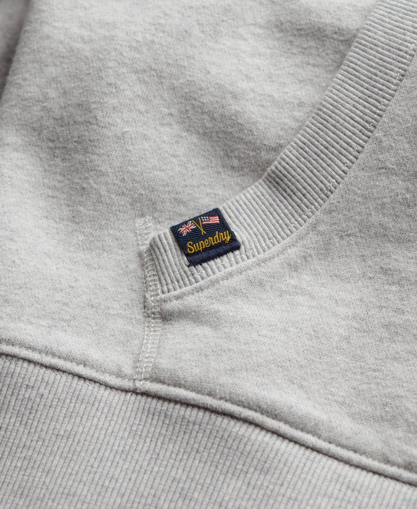 athletic essentials relaxed hoodie in glacier grey marl