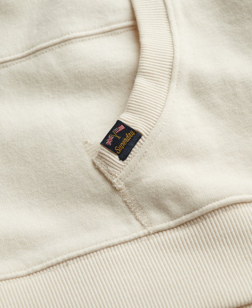 athletic essentials relaxed hoodie in desert bone off white