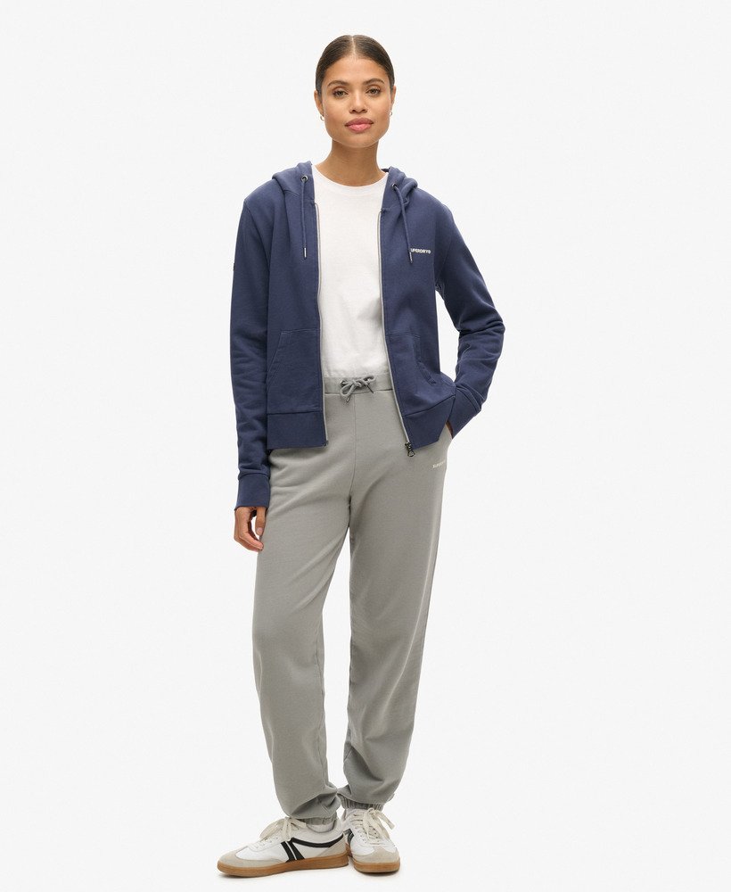 effen hoodie met rits in lauren navy
