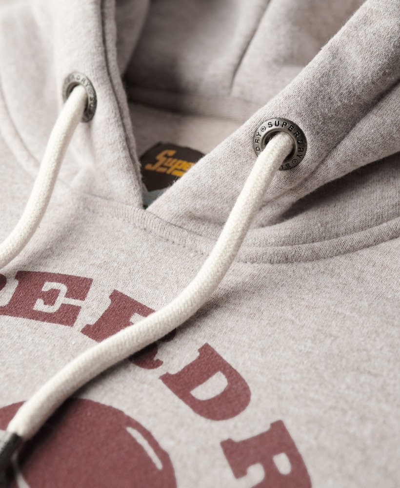 oversized outdoor hoodie met grafische print in lavin beige marl.