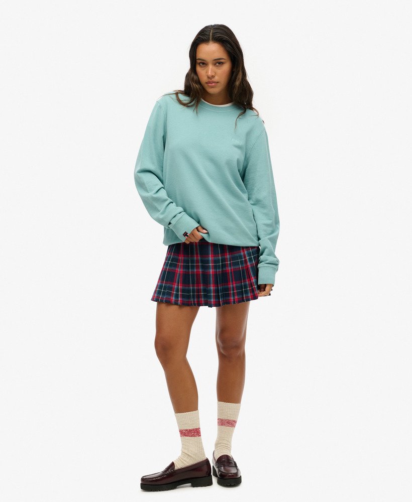 oversized classic essential sweatshirt in cameo blue