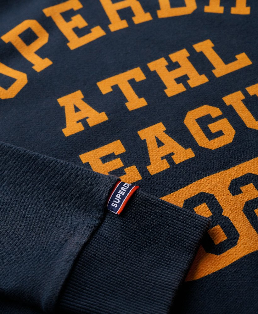 oversized sportieve sweater met print in eclipse navy