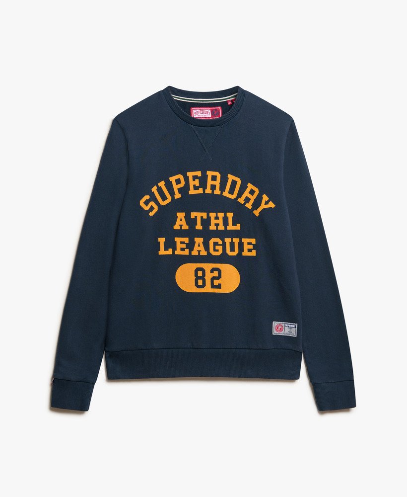 oversized sportieve sweater met print in eclipse navy