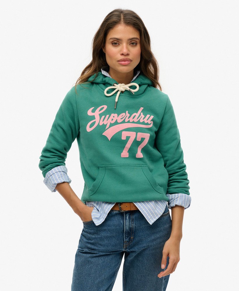 super 77 hoodie in pine green