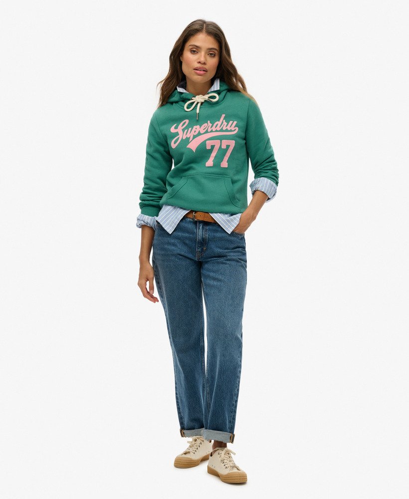 super 77 hoodie in pine green
