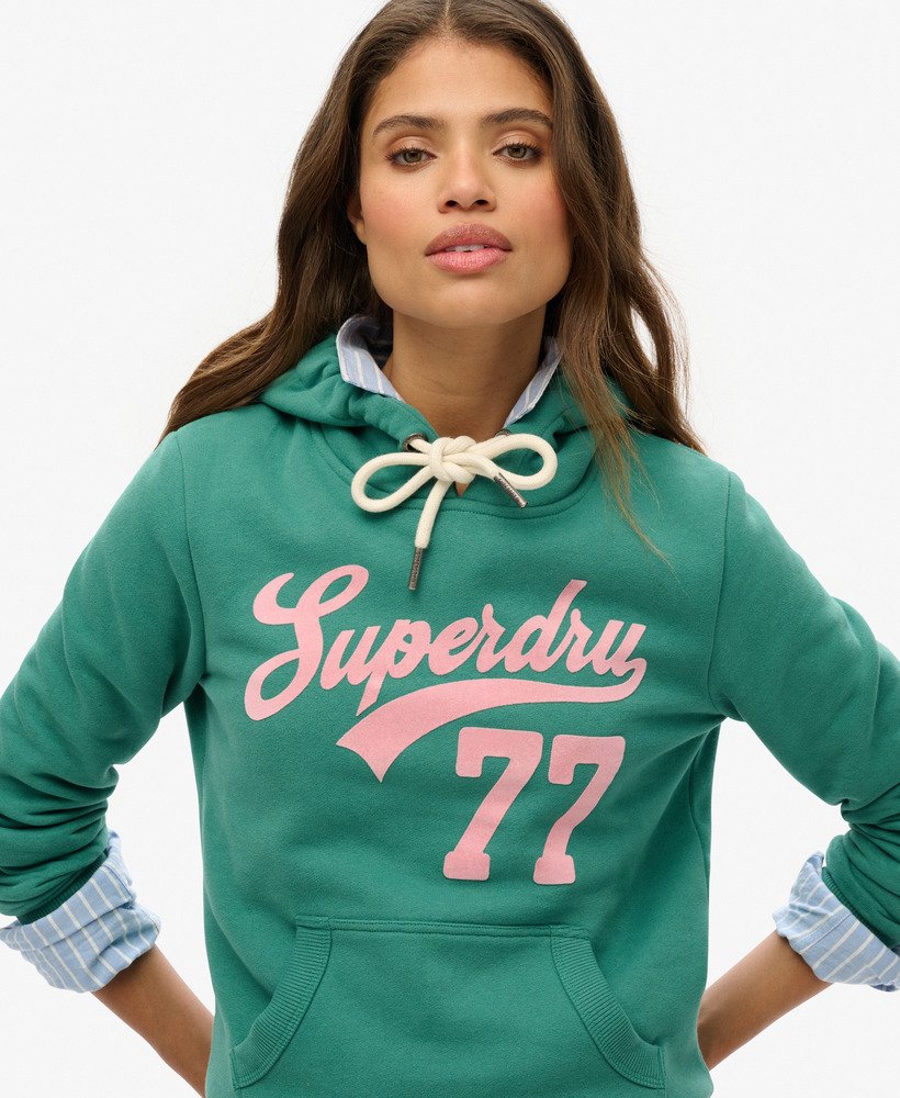 super 77 hoodie in pine green