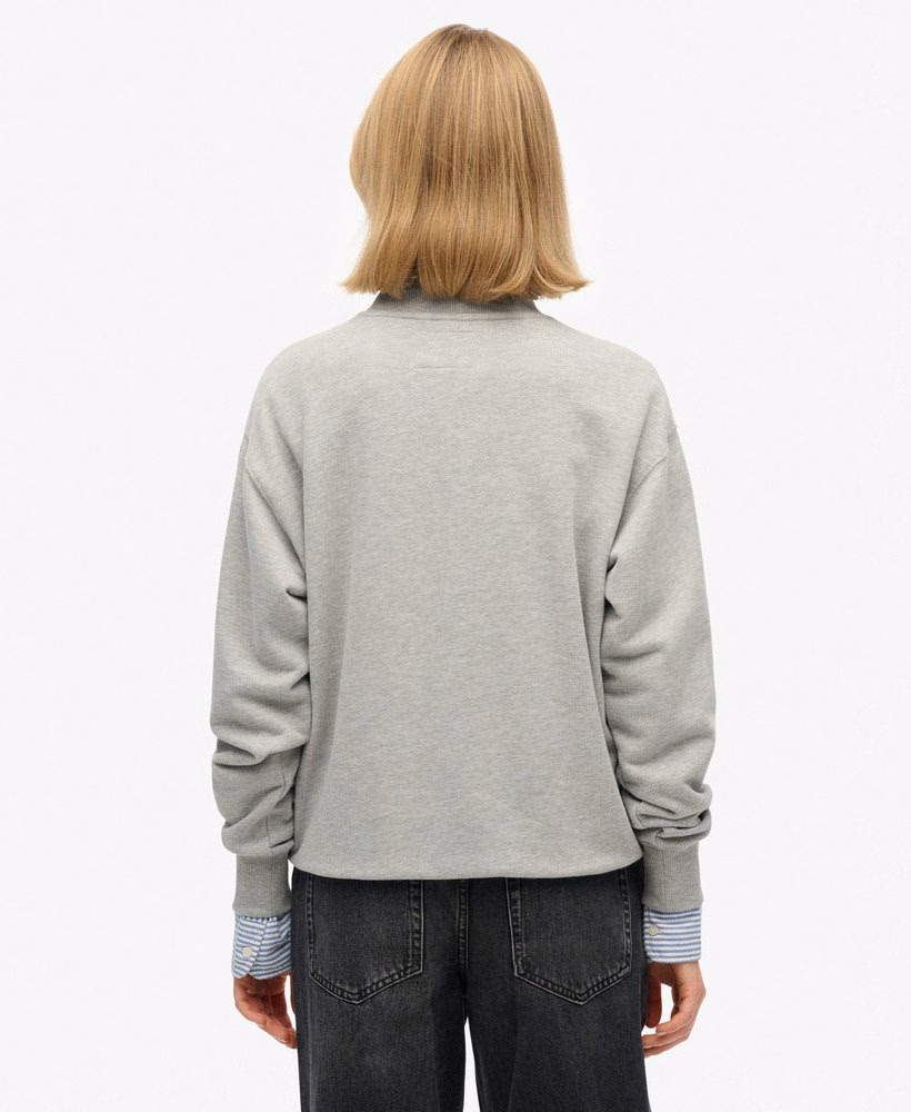 Relaxte crewneck sweater van Brits design