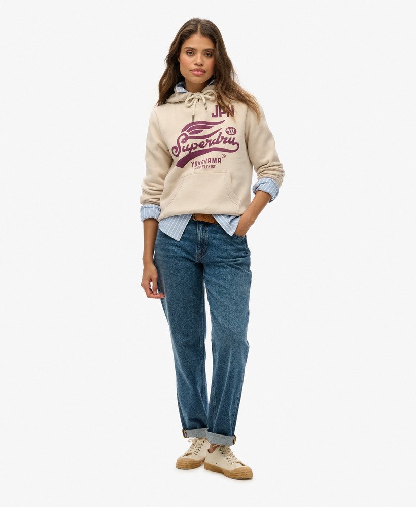 high flyers hoodie in gebroken grijs