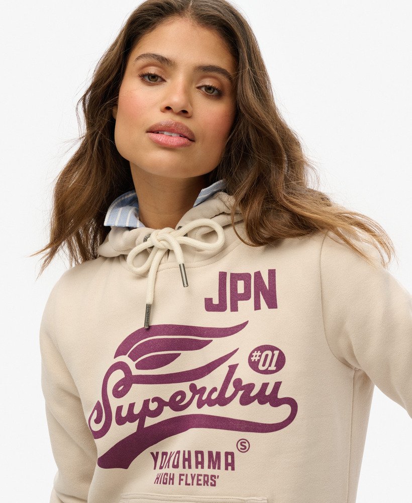 high flyers hoodie in gebroken grijs