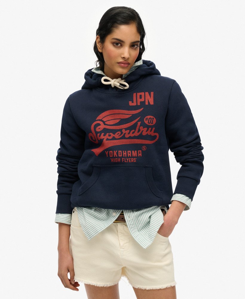 high flyers hoodie in donkerblauw