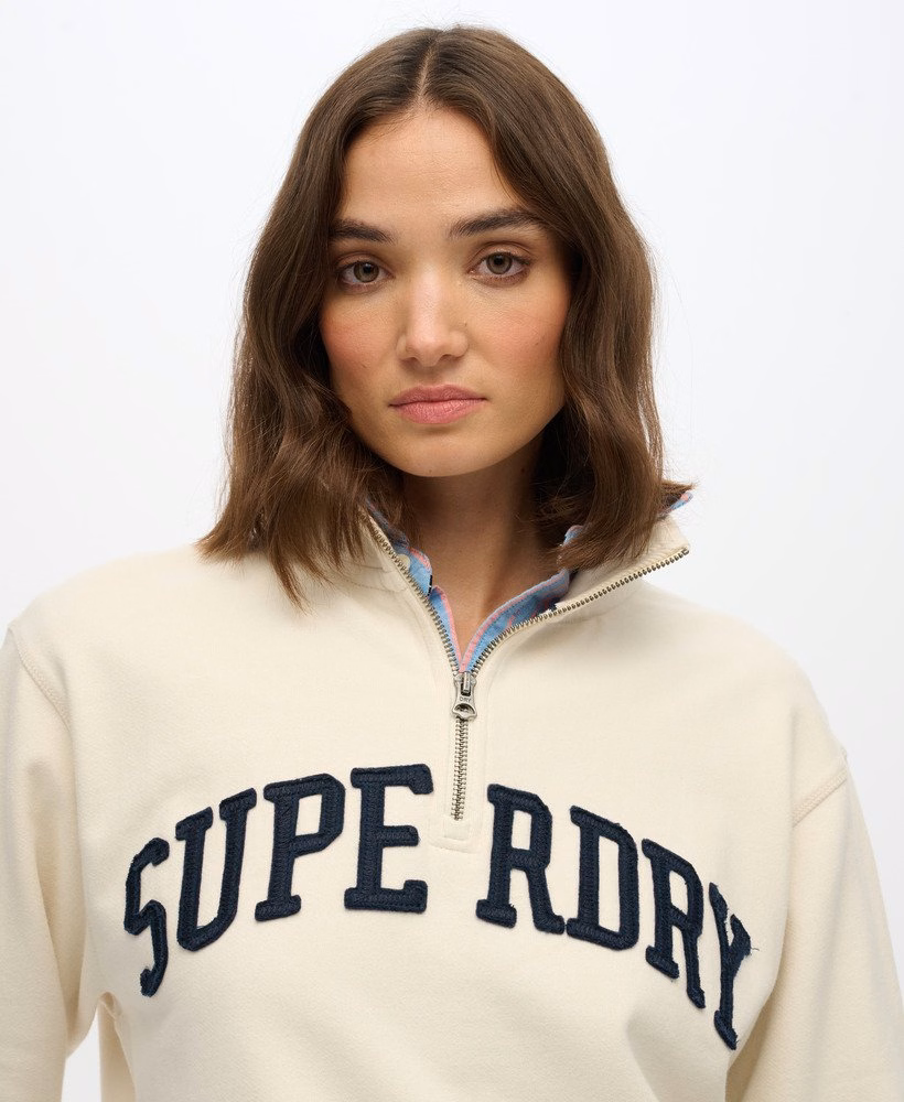 Athletic Essentials Applique Half Zip Sweatshirt