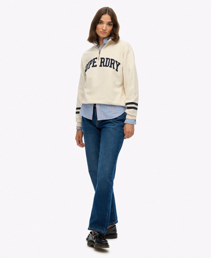 Athletic Essentials Applique Half Zip Sweatshirt