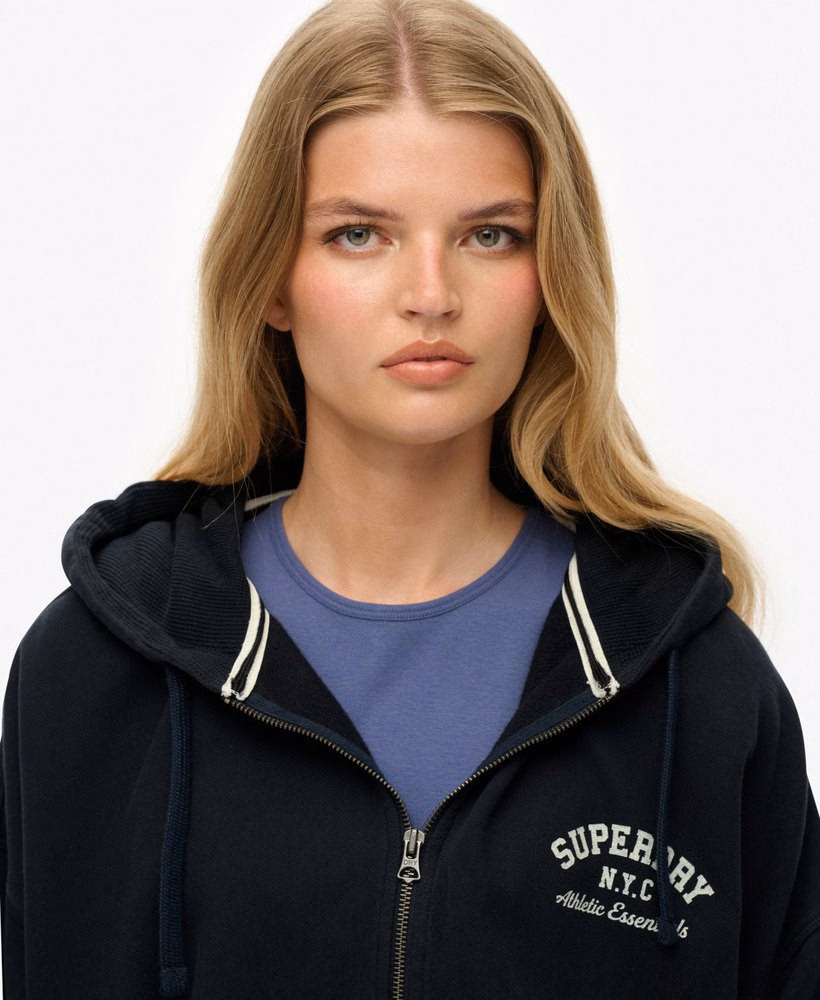 Athletic Essentials oversized hoodie met rits