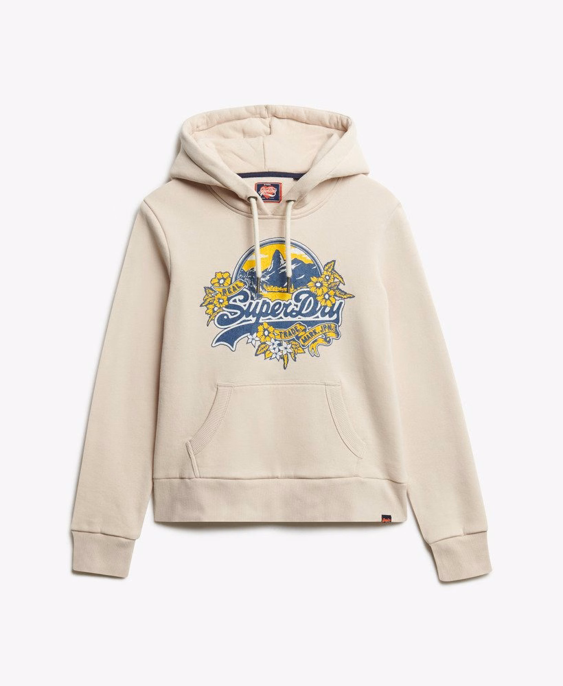 Hoodie met bloemenprint