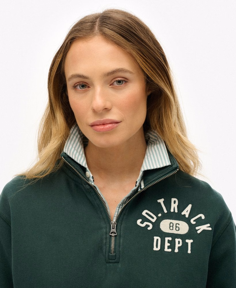 Athletic Essentials Applique Half Zip Sweatshirt