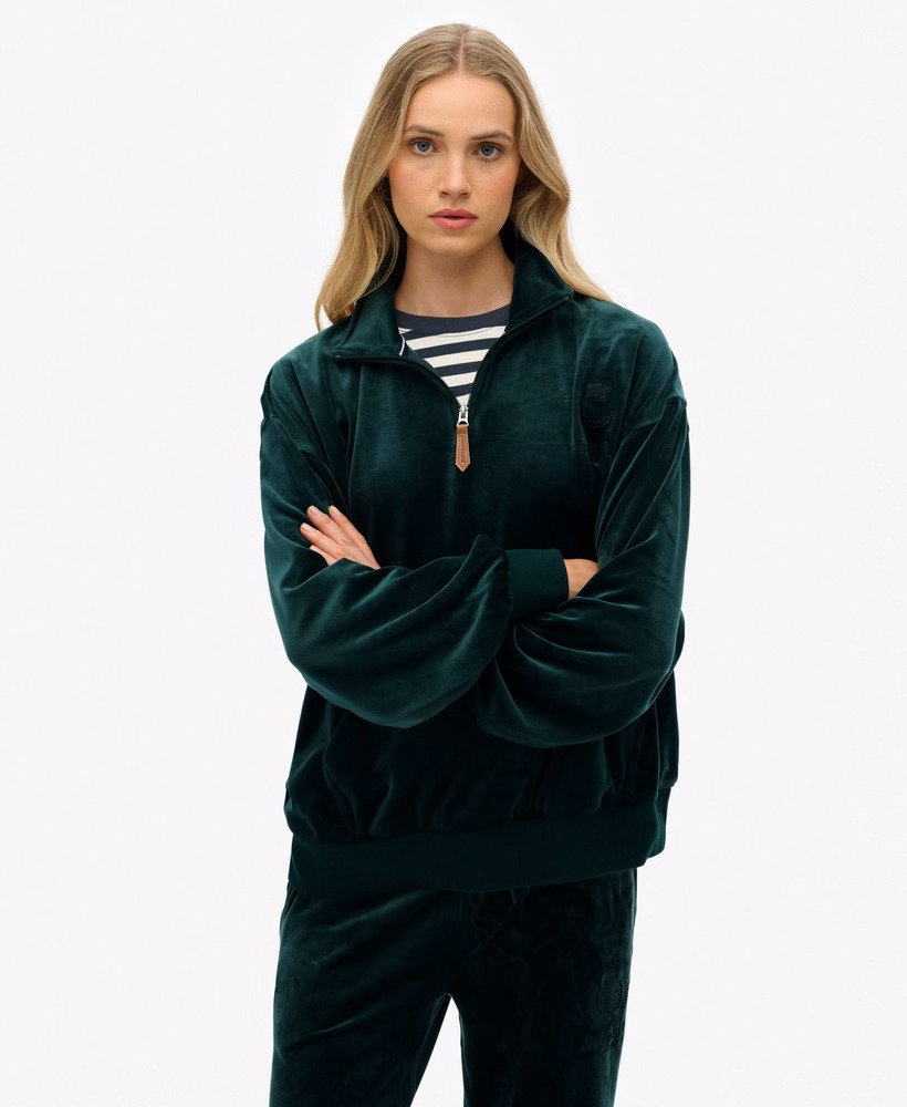 Country Club Velour Quarter Zip