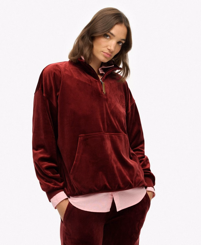 Country Club Velour Quarter Zip