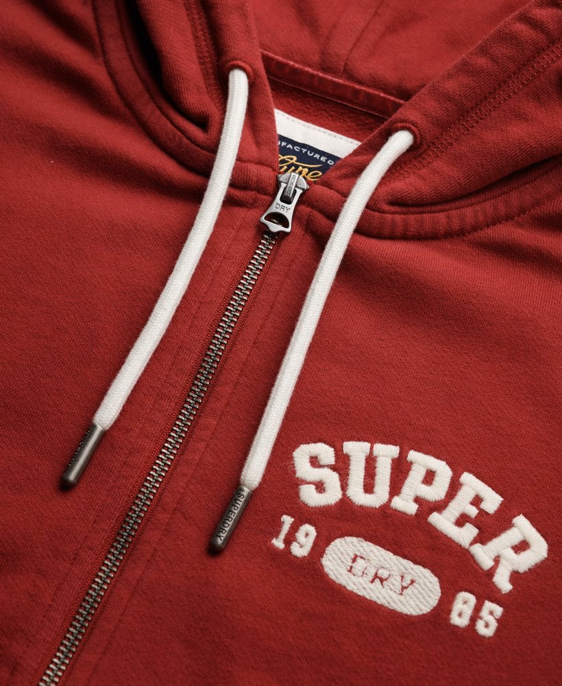 Athletic Essentials Relaxed Crop Zip-hoodie
