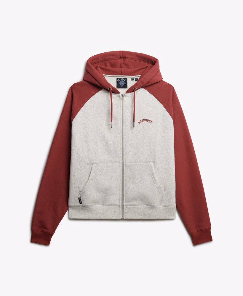 Essential Logo Raglan Zip Hoodie