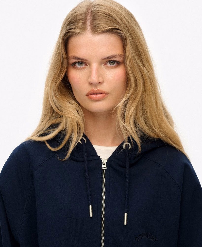 Essential Logo Raglan Zip Hoodie